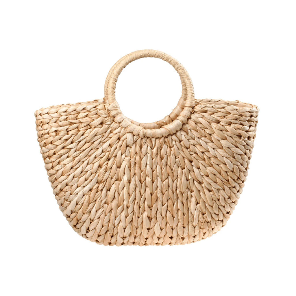 Gets Handwoven Straw Beach Tote Bag Women Summer Boho Shoulder Purse Lightweight Natural Fiber Rattan Clutch Vacation Holiday Gift Casual Travel