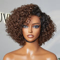 Soft-Shine Mocha Mousse Ombre - Fluffy Kinky Curl Glueless Minimalist HD Lace Wig Ready to Go