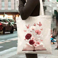 Tote Bag Unisex Shoulder Bag Commuting Travel Daily Use Black And White Colors Suitable Shopping Work School Outdoor Activities
