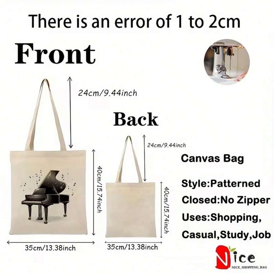 1pc 1pcs Women's Golden Retriever Dog Print Handbag- Casual Tote Suitable For Everyday Use, Machine Washable, Spacious Open-Top Bag With Strap, Stylish Pet-Themed For Dog Owners (No Closure)