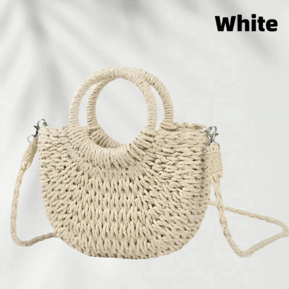 Women's Straw Beach Tote Bag- Lightweight Summer Mesh Hollow Shoulder Bag, Perfect For Beach Days And Daily Commute And Everyday Use