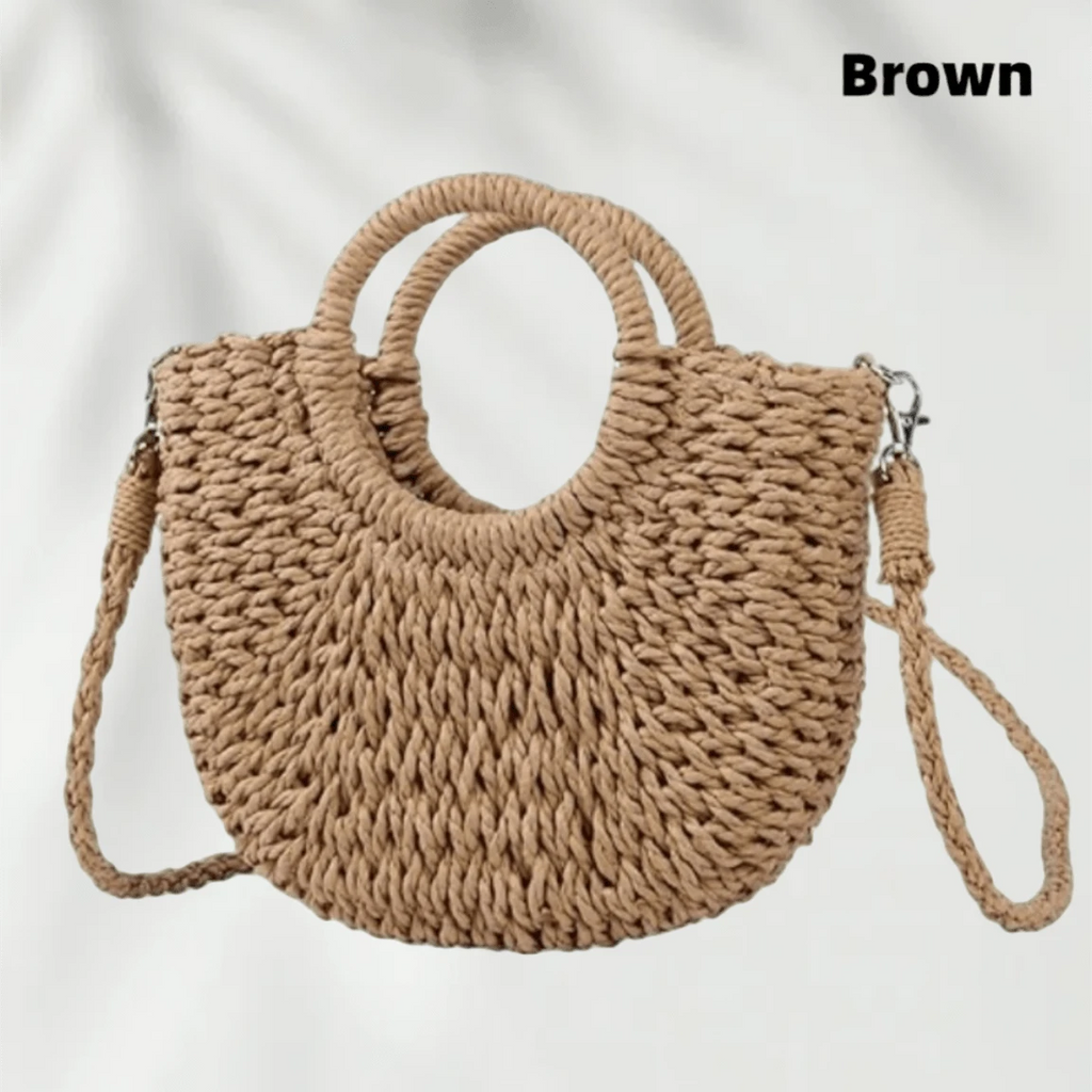 Women's Straw Beach Tote Bag- Lightweight Summer Mesh Hollow Shoulder Bag, Perfect For Beach Days And Daily Commute And Everyday Use