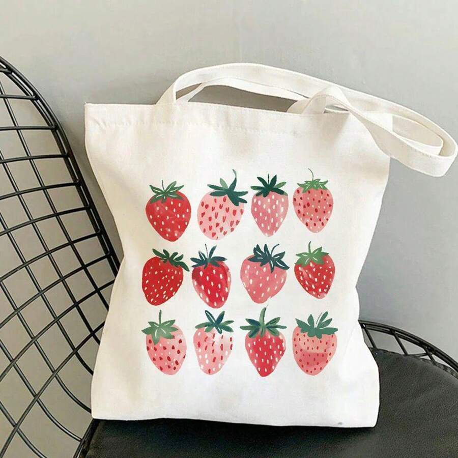 1pc Large Religious Tote Bag- Jesus And Lambs Floral Pastel Design, Heavy-Duty Polyester Canvas Shopping Bag With Fade-Resistant Handles, Spacious Christian Church, Grocery, Travel, Everyday Use- Re