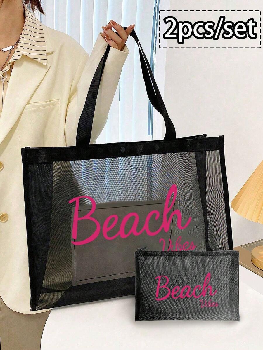 Women's Beach Tote Bag, Beach Accessories Tote Bag, Suitable For Weddings, Birthdays, Holidays, Great Gift For Women, Moms, Teachers, Friends Vacation Essentials