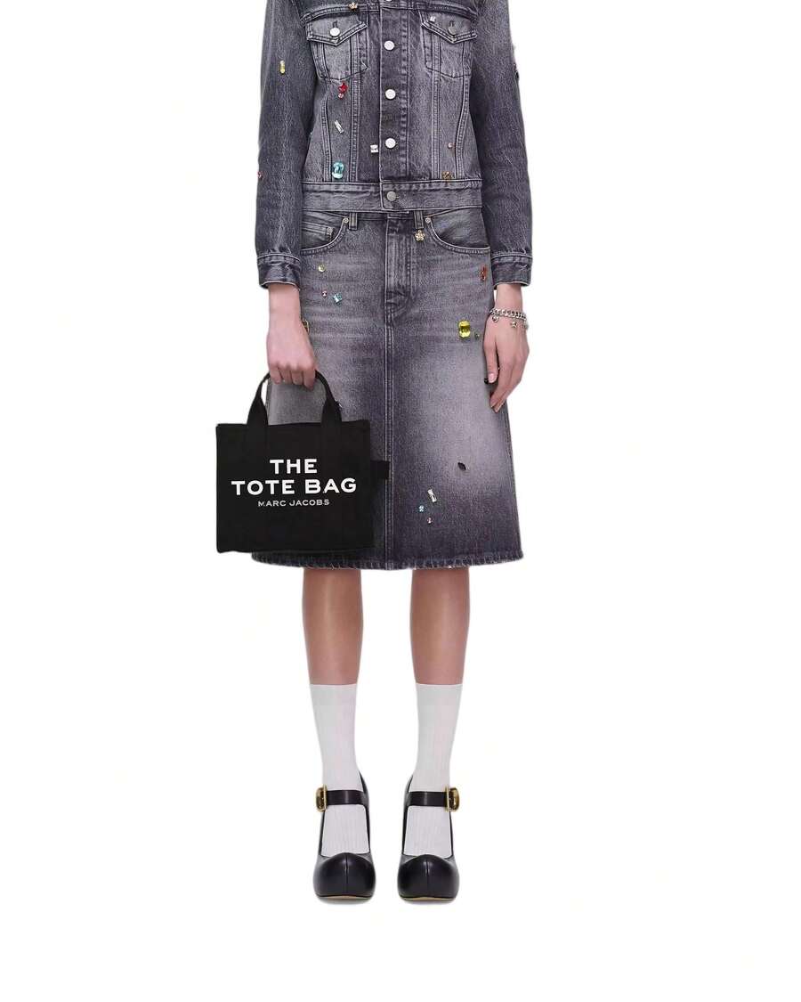 The Canvas Small Tote Bag Women Marc Jacobs Bags It Features Cotton Canvas, Gift For Her M0016493