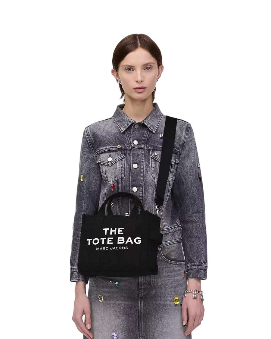 The Canvas Small Tote Bag Women Marc Jacobs Bags It Features Cotton Canvas, Gift For Her M0016493