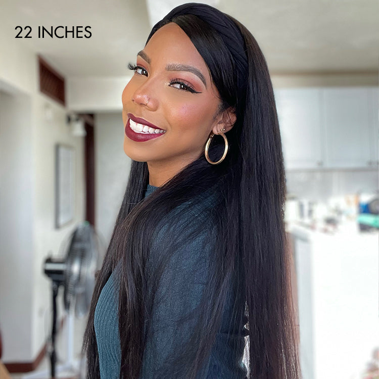 Ready to Go Classic Yaki Straight Glueless Headband Wig Beginner Friendly - US Only