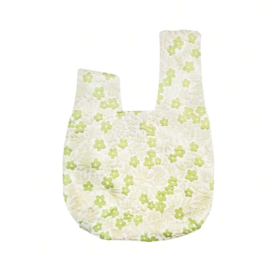 Stylish Cotton Japanese Pattern Wrist Bag Sleeve Knot Pouch Portable Canvas Tote Purse For Female, Women| Stylish, Cotton, Japanese Pattern, Sleeve, Knot Pouch, Portable
