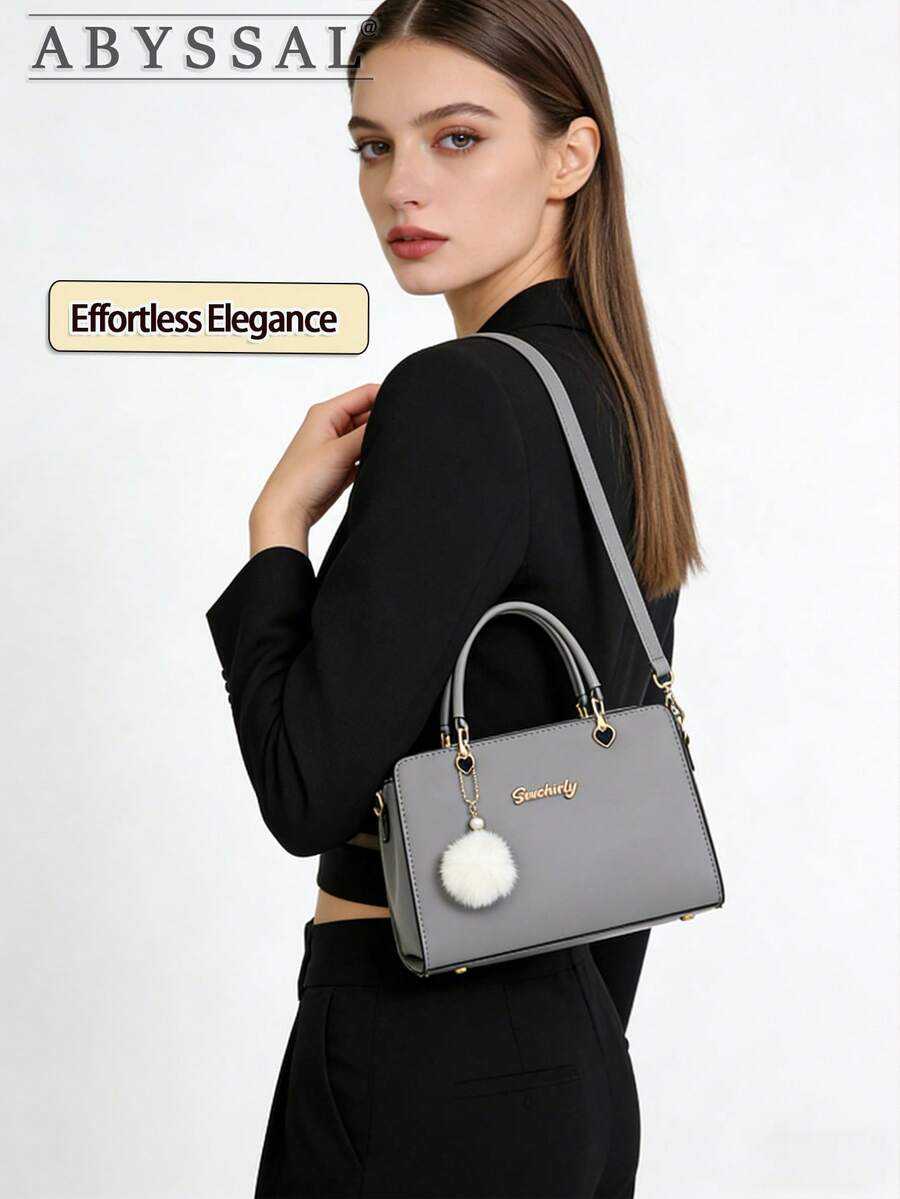 Retro Simple & Elegant Commuter Bag For Women Large Capacity Shoulder Bag Tote Bag Small Purses And Handbags Top Handle Satchel Business Casual Bag