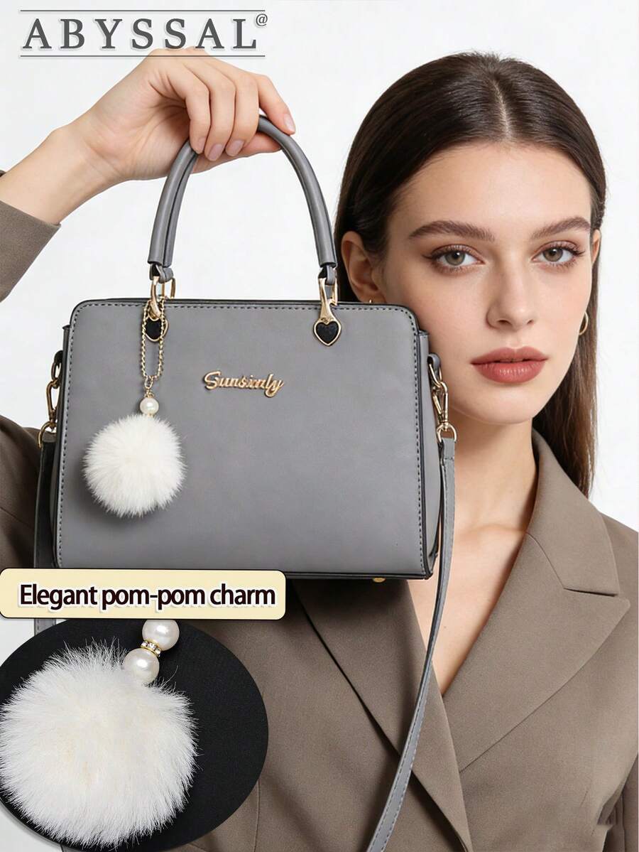 Retro Simple & Elegant Commuter Bag For Women Large Capacity Shoulder Bag Tote Bag Small Purses And Handbags Top Handle Satchel Business Casual Bag