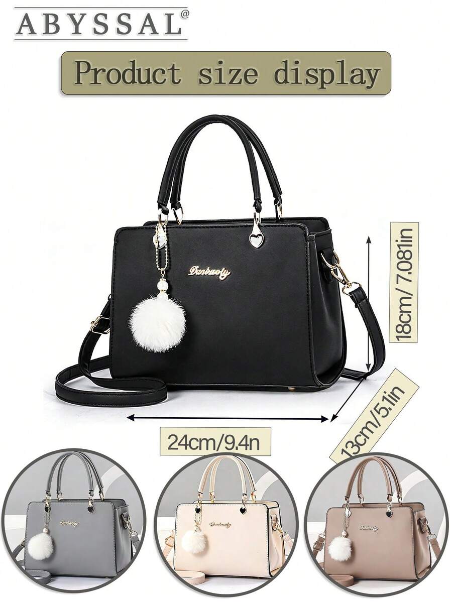 Retro Simple & Elegant Commuter Bag For Women Large Capacity Shoulder Bag Tote Bag Small Purses And Handbags Top Handle Satchel Business Casual Bag