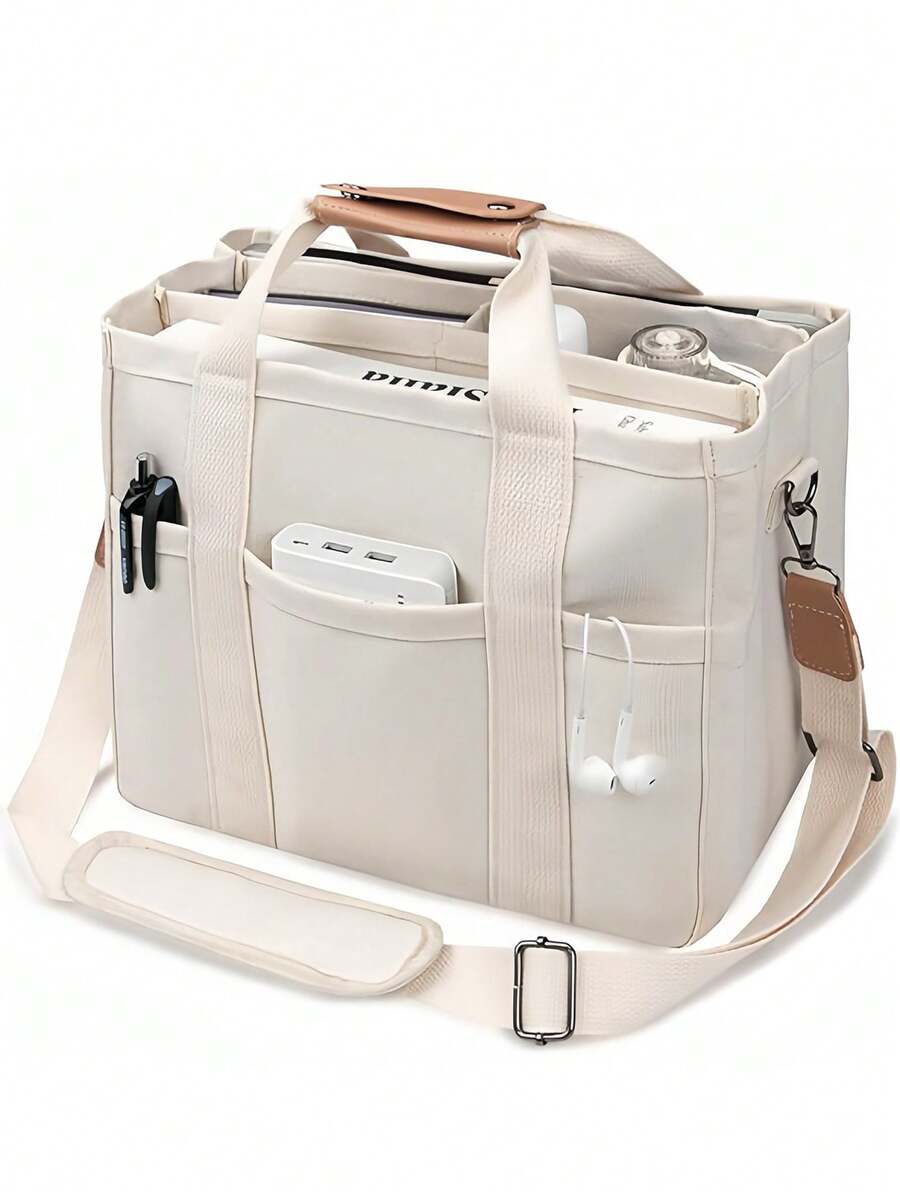 Lightweight,Business Casual Minimalist Large Capacity Top Handle Bag Double Handle For Teen Girl Women College Students,Rookies & White-Collar Workers