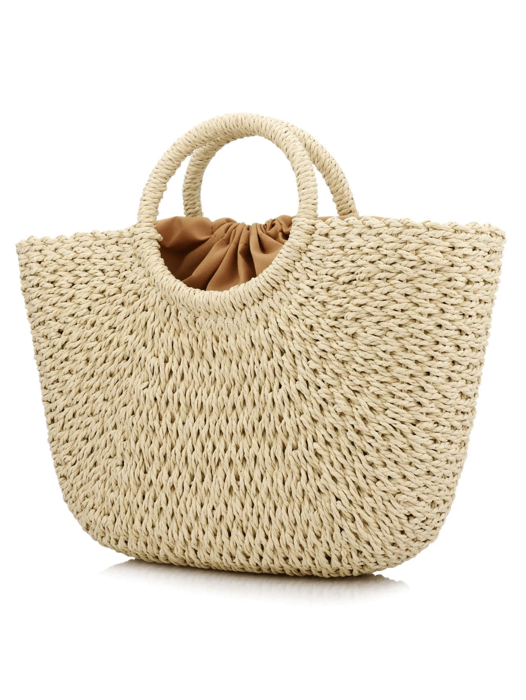 Milky Way Straw Bags For Women Handwoven Large Straw Tote Round Handle Summer Beach Rattan Bag Boho Chic Oversized Friendly Lightweight Holiday Gift Beachwear