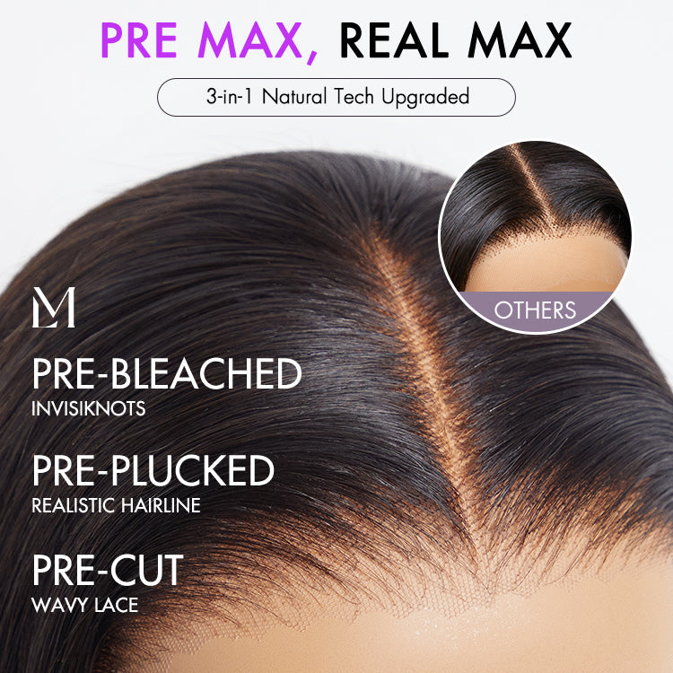 Warm Honey Blonde ombre Layered Cut Straight  Glueless 13x4 Lace Front Human Hair Wig Pre-Cut Lace