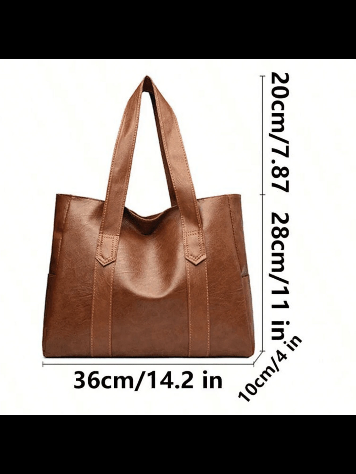 Minimalist Handbag, Suitable For Teenage Girls, Women, College Students, New Professionals And White-Collar Workers, Perfect For Office, Work, Business And Commute. Best Women's Work Bag, PU Leather H