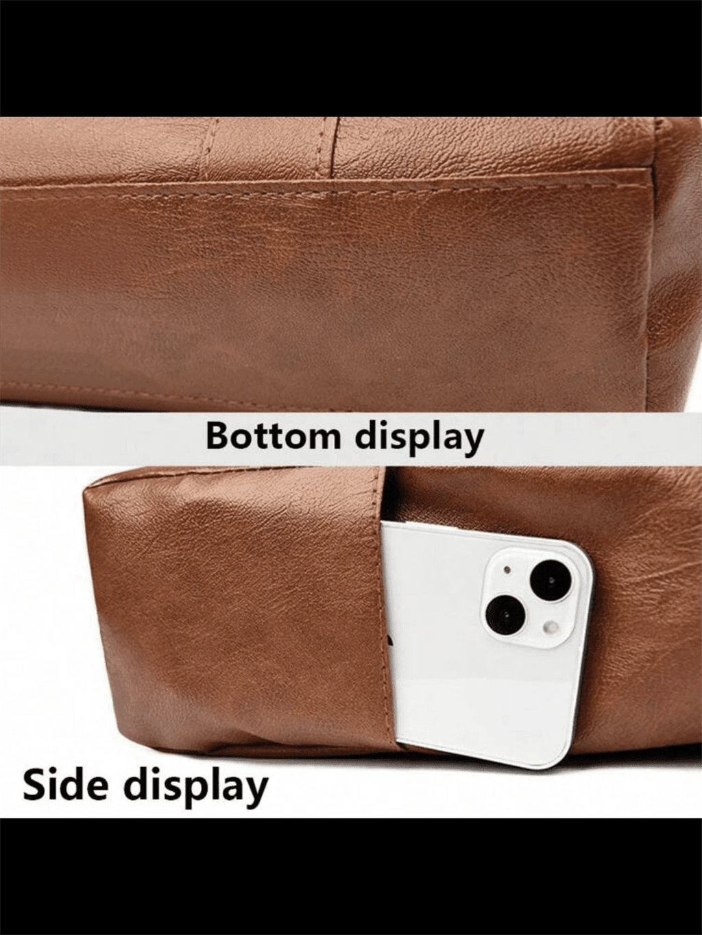 Minimalist Handbag, Suitable For Teenage Girls, Women, College Students, New Professionals And White-Collar Workers, Perfect For Office, Work, Business And Commute. Best Women's Work Bag, PU Leather H