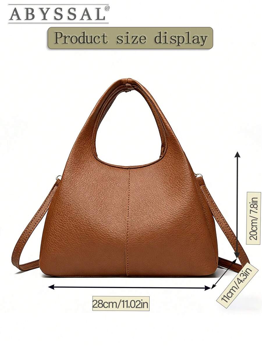 Large Capacity Soft Tote Bag For Women Multi-Way Crossbody Shoulder Bag Faux Leather Purse Top Handle Bag Bucket Bag Back To School Outfits