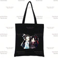 Mo Dao Zu Shi Graphic Wei Wuxian Lan Wangji Cute Fashion Black Canvas Bag Harajuku Women's Bags Vintage Handbag Shoulder Bag