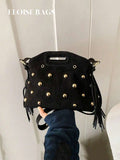 Niche Design Tassel Handbag, Women's New Personalized Versatile Tote Bag, Casual Commute Shoulder Crossbody Bag,Fringe Bag