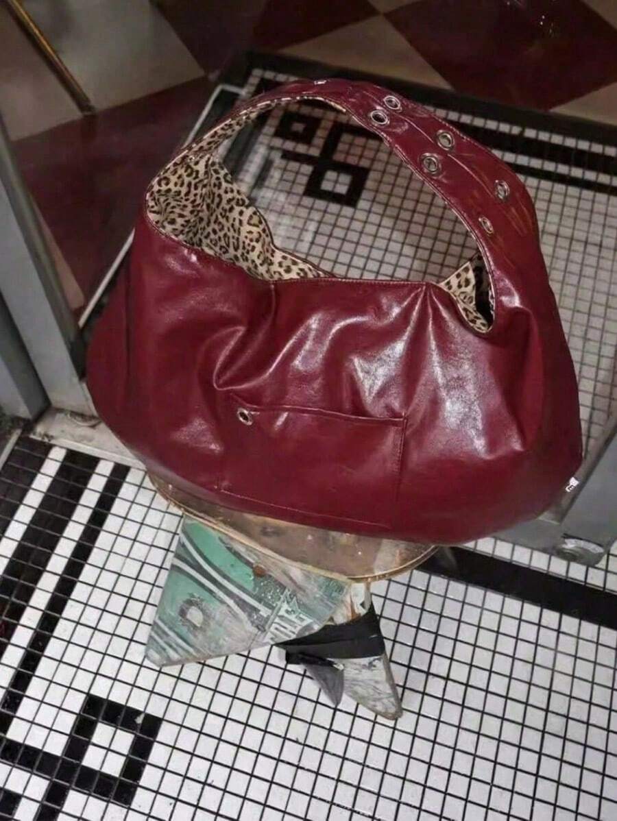 Leopard Print Reversible Tote Purse, Bolsas Bag, College Campus Street Beach Bag, Women Gift, Luxury Chic Japanese Style Love, Halloween Gift