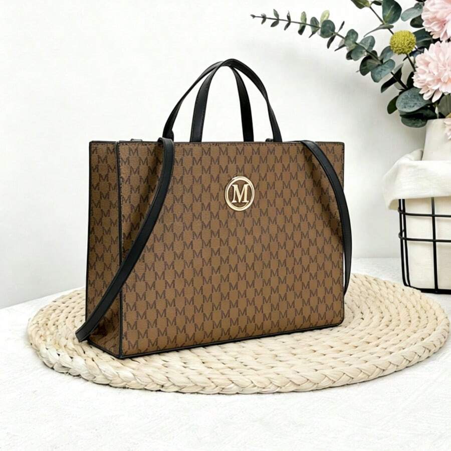 Women's Tote Bag Spacious Fashion Tote Bag Work, Storage, Lipstick Pouch, Wallet, Shopping Bag, Large Capacity Travel Backpack, Handbag
