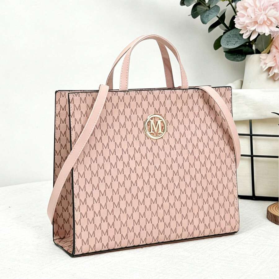 Women's Tote Bag Spacious Fashion Tote Bag Work, Storage, Lipstick Pouch, Wallet, Shopping Bag, Large Capacity Travel Backpack, Handbag