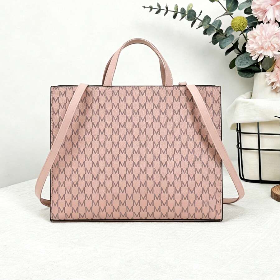 Women's Tote Bag Spacious Fashion Tote Bag Work, Storage, Lipstick Pouch, Wallet, Shopping Bag, Large Capacity Travel Backpack, Handbag