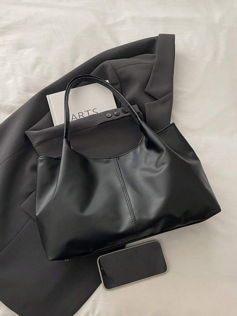 New Fashion Tote Bag, Korean-Japanese Niche Style, Versatile Large Capacity Daily Commute Shoulder Bag For Women