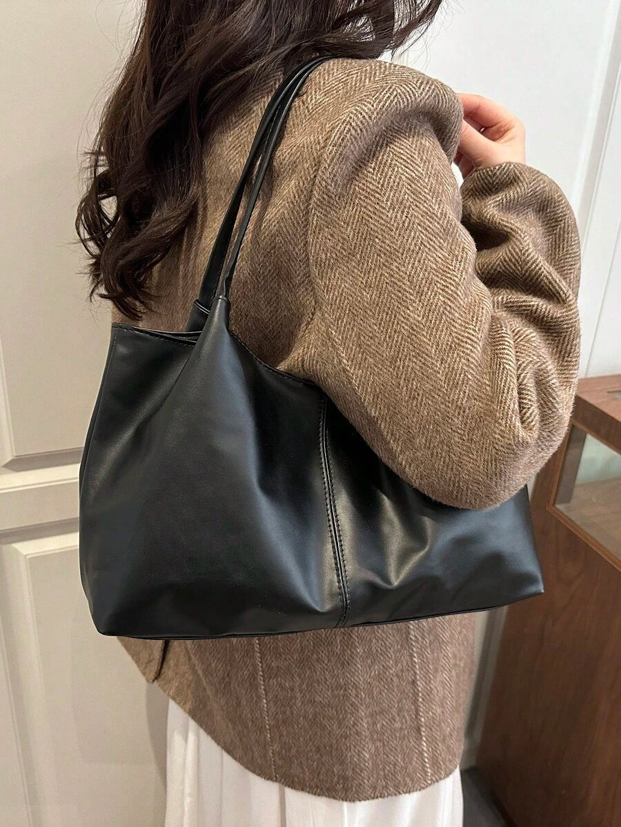 New Fashion Tote Bag, Korean-Japanese Niche Style, Versatile Large Capacity Daily Commute Shoulder Bag For Women