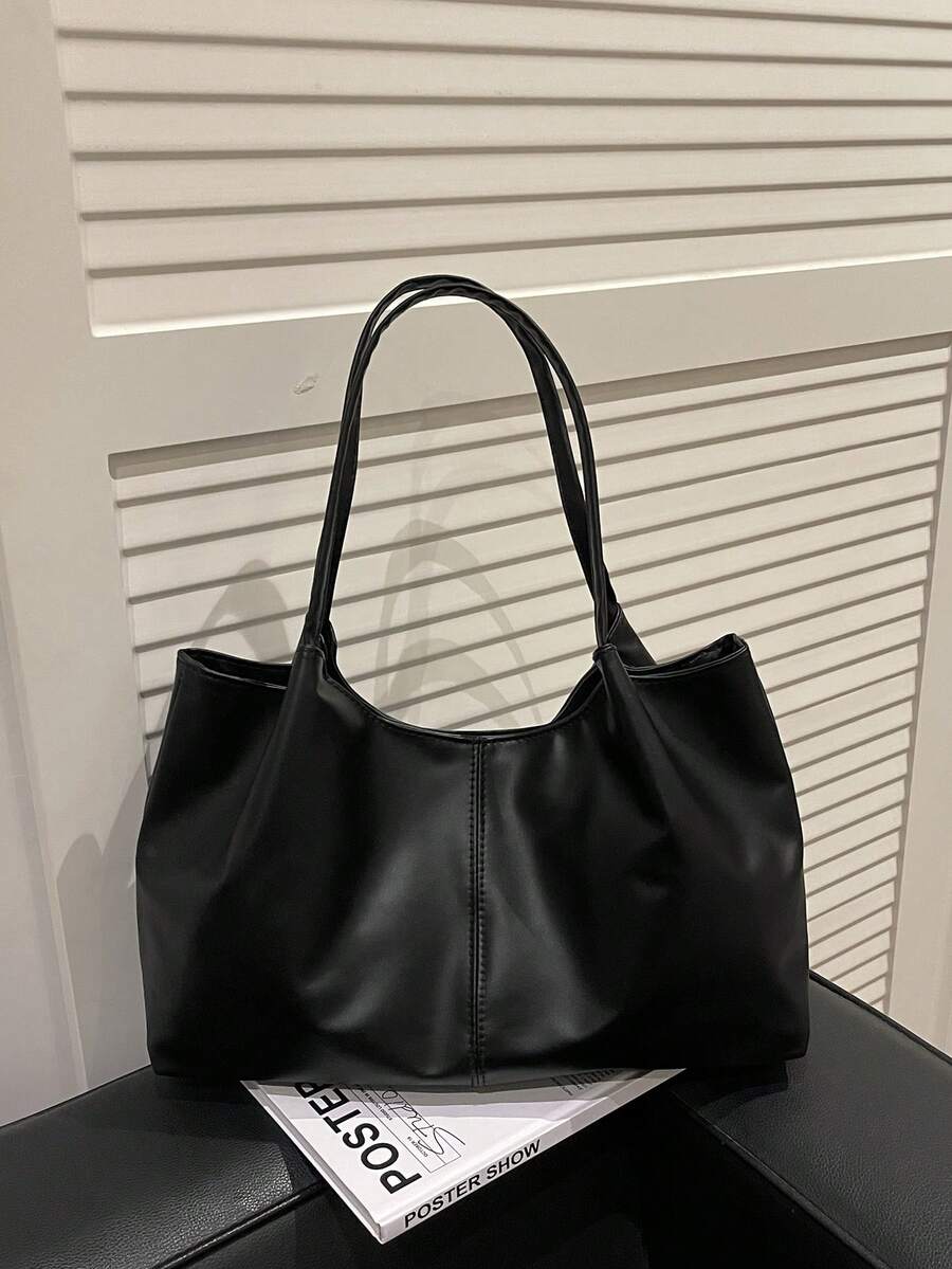 New Fashion Tote Bag, Korean-Japanese Niche Style, Versatile Large Capacity Daily Commute Shoulder Bag For Women