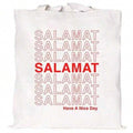 Salamat Have A Nice Day- Filipino Tagalog Thank You Canvas Tote Bag Reusable Gif