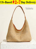 Bohemian Summer Beach Bag Large Capacity Shoulder Bag Slouchy Bag Breathable Wov