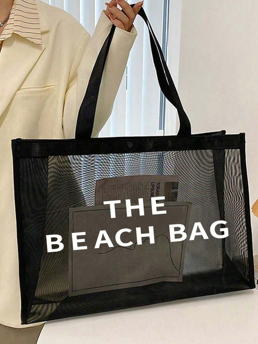 Women's Beach Tote Bag, Beach Accessories Tote Bag, Suitable For Weddings, Birthdays, Holidays, Great Gift For Women, Moms, Teachers, Friends Vacation Essentials