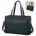 NEWHEY 15.6 Inch Laptop Bag For Women, Waterproof Leather Computer Tote, Large Capacity Professional Briefcase Work Handbag, Stylish Office & Teacher Purse With Adjustable Shoulder Strap