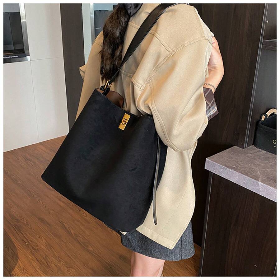 Designer Tote Bag, Luxury Vintage Large Capacity Shoulder Purse Women, Structured Crossbody Handbag Work Travel