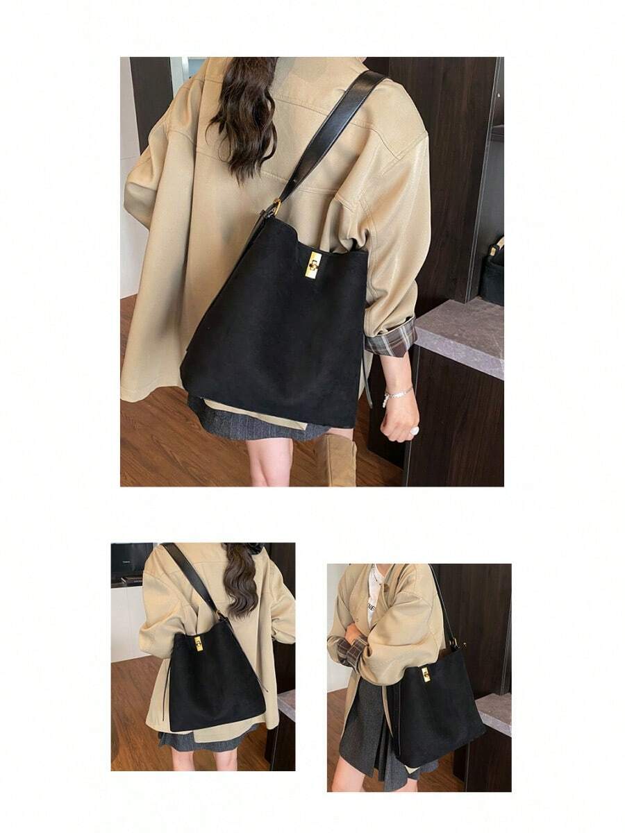 Designer Tote Bag, Luxury Vintage Large Capacity Shoulder Purse Women, Structured Crossbody Handbag Work Travel