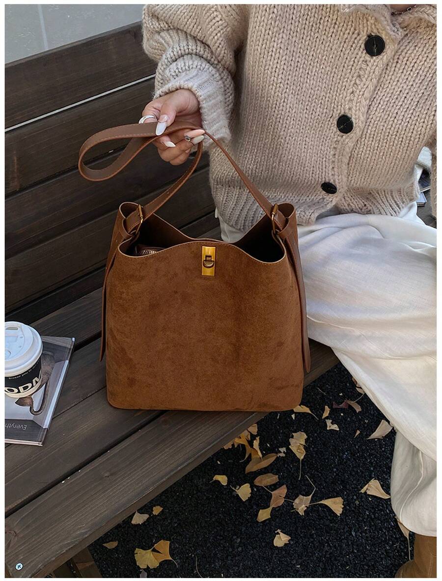Designer Tote Bag, Luxury Vintage Large Capacity Shoulder Purse Women, Structured Crossbody Handbag Work Travel