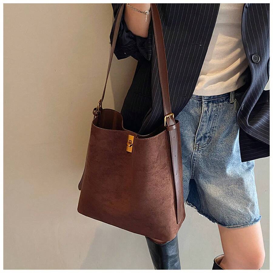 Designer Tote Bag, Luxury Vintage Large Capacity Shoulder Purse Women, Structured Crossbody Handbag Work Travel