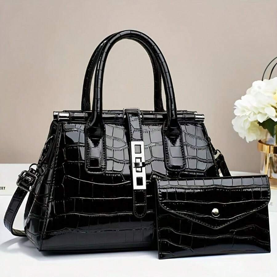 2026 New Fashionable Color-Blocked Women's Bag, Cross-Border Stone Pattern Shoulder/Crossbody Bag, High-Quality Shoulder/Crossbody Bag, Fashionable Handbag For Women