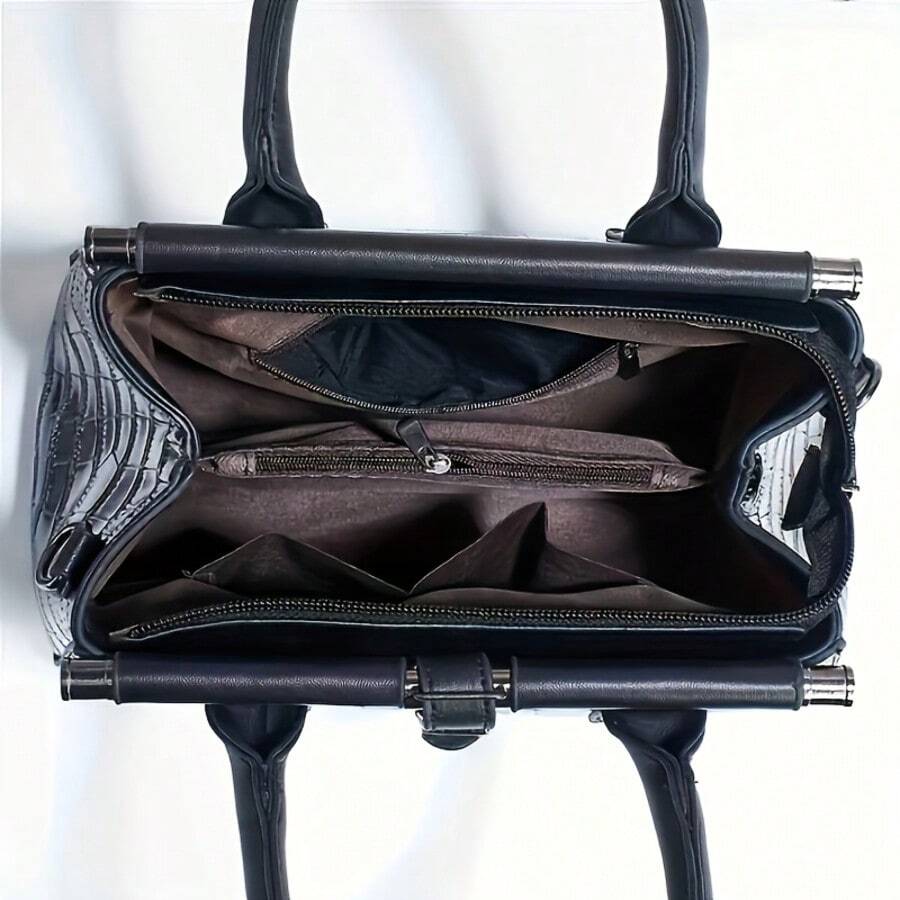 2026 New Fashionable Color-Blocked Women's Bag, Cross-Border Stone Pattern Shoulder/Crossbody Bag, High-Quality Shoulder/Crossbody Bag, Fashionable Handbag For Women