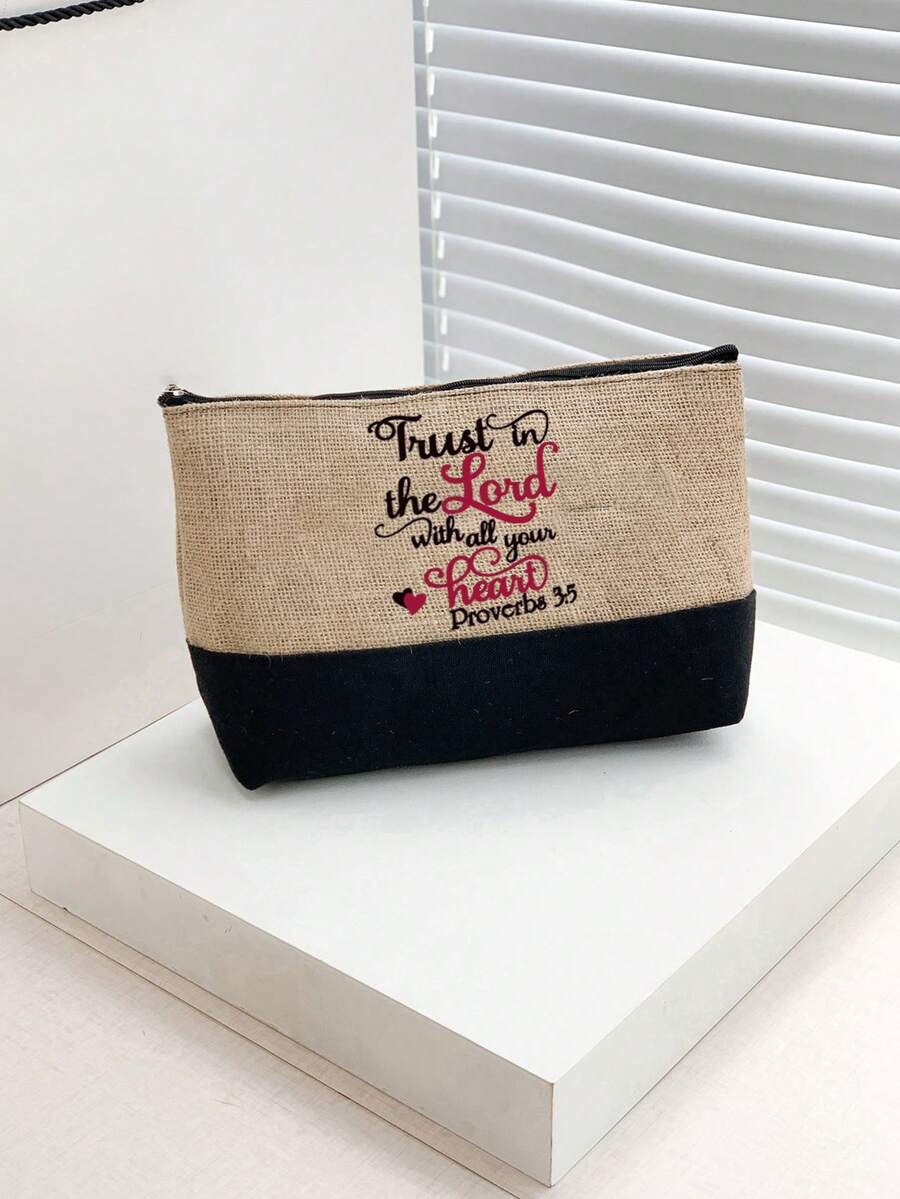 Christian Theme Tote Bag Set, Reusable Printed Women's Tote Bag, Double Handle Large Capacity Shoulder Bag, Casual Shopping Book Bag, Commute School Outdoor Storage Bag, Also Can Be Used As Lunch Bag