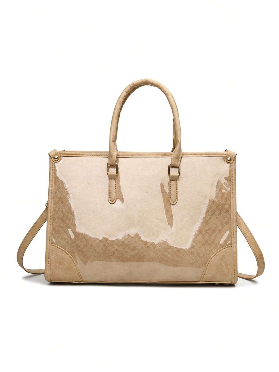 Multifunctional Travel Portable Fashion Bag With Detachable Shoulder Strap Transparent Material Work Daily Commute Women's Tote Bag