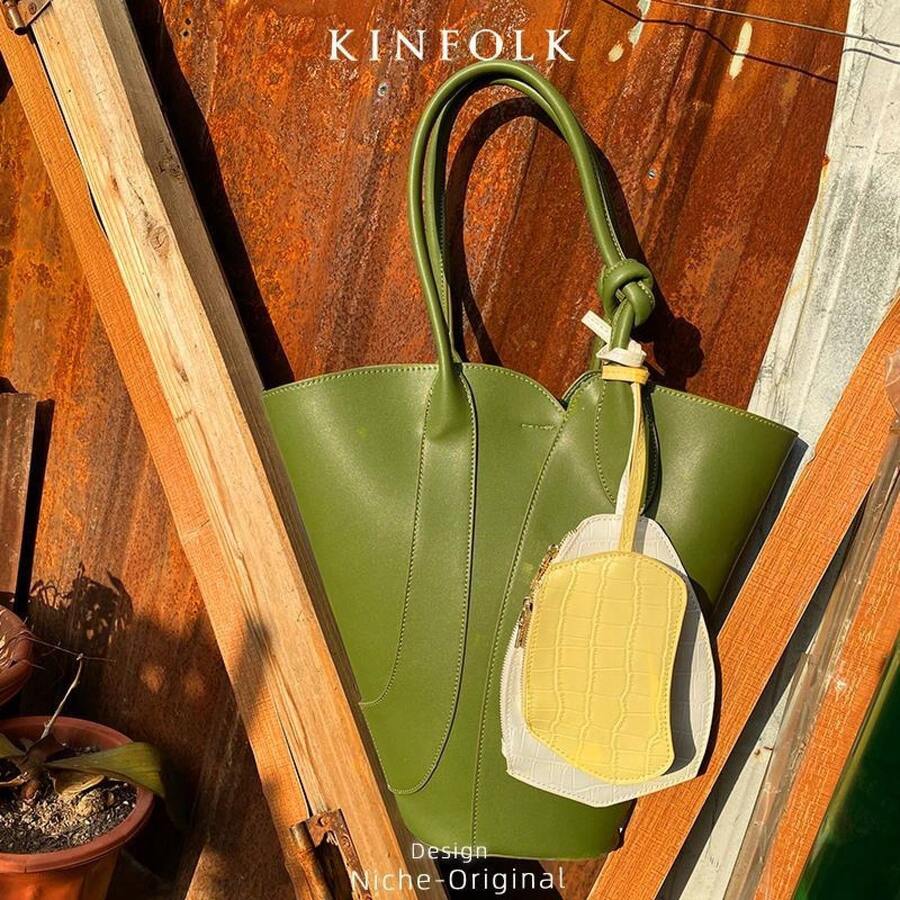 Women's Avocado Green Tote Bag Large Capacity Soft PU Leather Handbag Minimalist Top Handle Shoulder Purse For Daily Shopping Work Travel