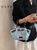 1pc Color Block PU Leather New Women Backpack, Shoulder Bag, Crossbody Bag, Fashion Tote Handbag, Adjustable Strap, Suitable For Girls, College Students, Young Professionals, Office, Business, Commute