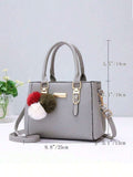 LEATVOOK Elegant Casual Tote Bag For Women, Commuter Shoulder Handbag