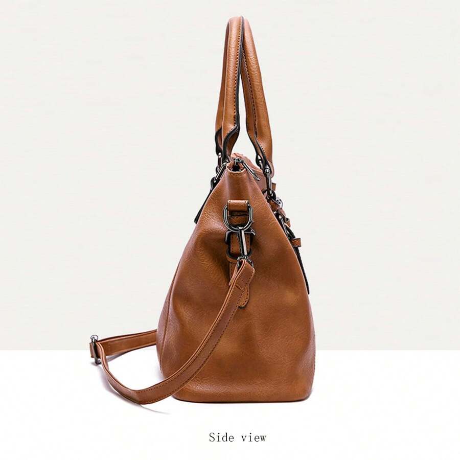 2pcs Women's Tote Bag Set, Large Capacity, Large Pockets, Handbag/Crossbody Bag, Adjustable Shoulder Strap.