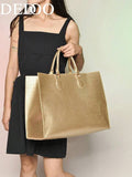 Fashion Snake Print Four Seasons Versatile Travel Shopping Bag Oversized Tote Ba