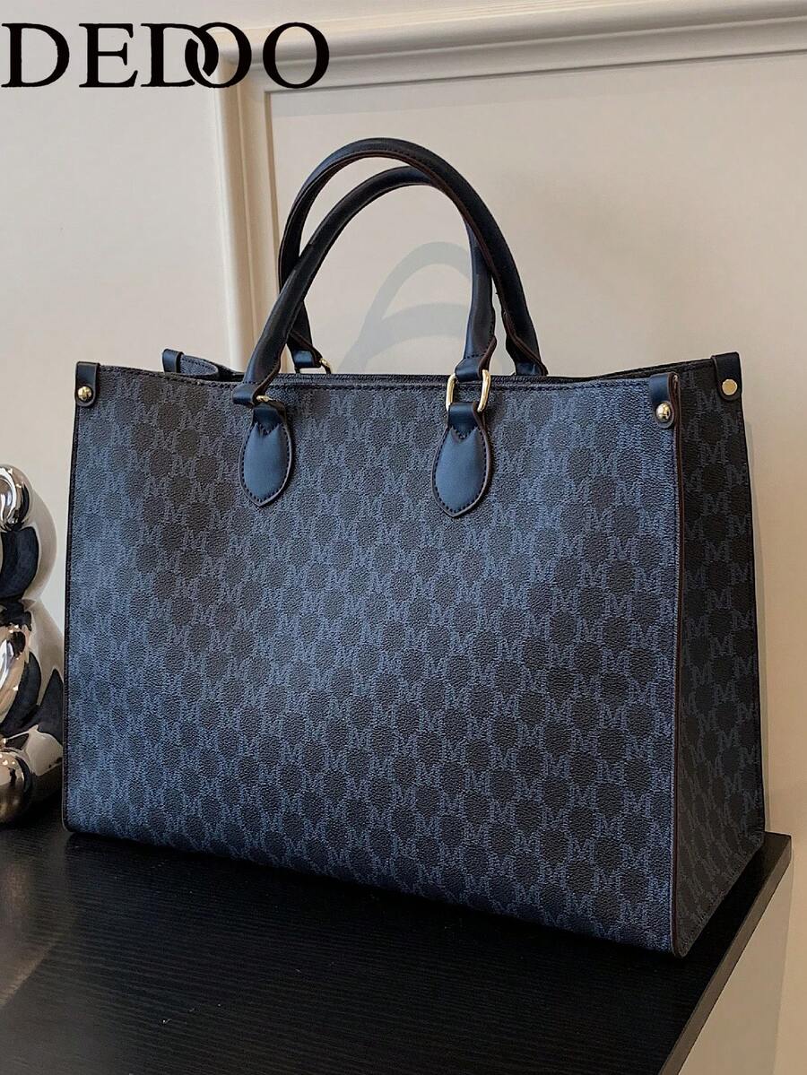 Fashion Snake Print Four Seasons Versatile Travel Shopping Bag Oversized Tote Bag