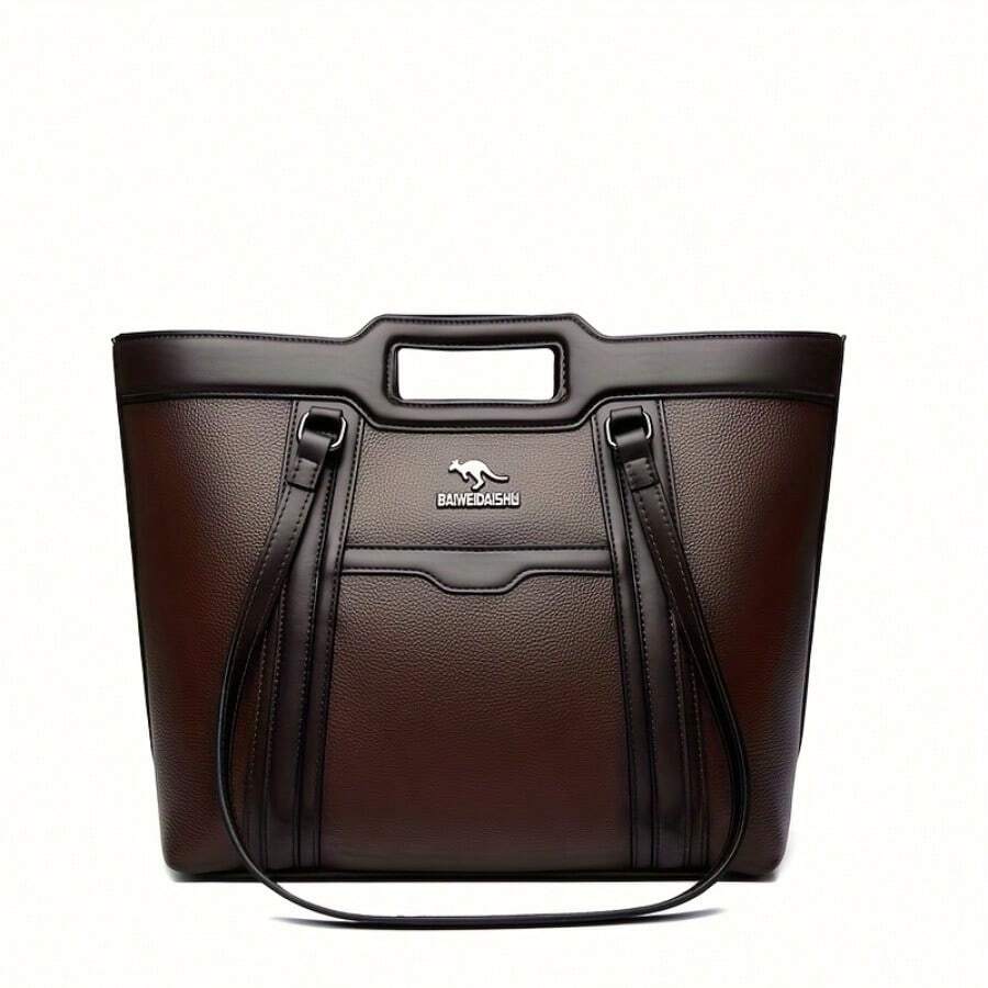 Large Capacity Women'S Handbag, High-Quality PU Tote Bag, Underarm Bag, Casual Shopping Shoulder Bag