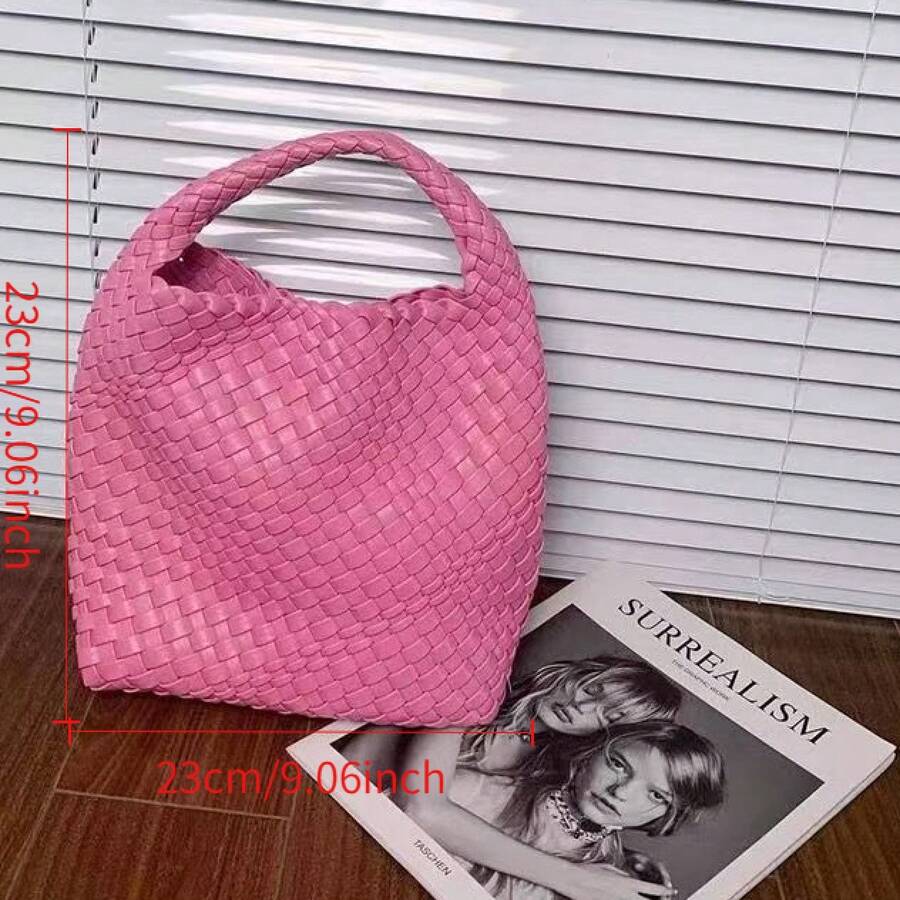 High-Quality Hand-Woven Small Tote Bag, New Large-Capacity Basket Bag